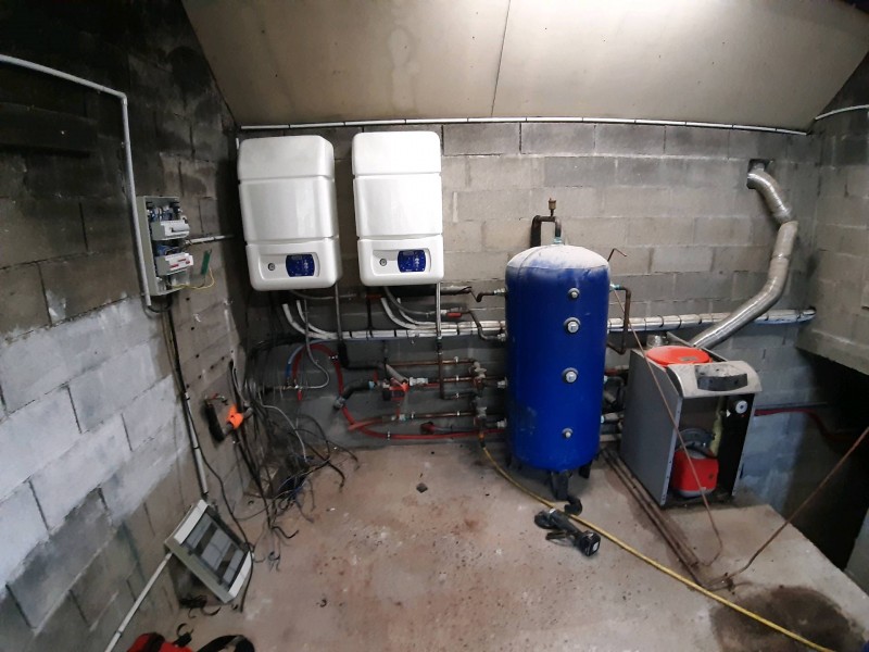 Remplacement de 2 pompes à chaleur par une chaudière à granulés à condensation proche Lillebonne 76