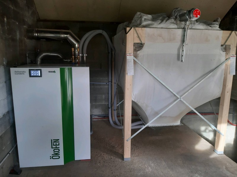 Remplacement de 2 pompes à chaleur par une chaudière à granulés à condensation proche Lillebonne 76